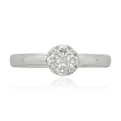 Fehér arany gyűrű 53-as méret (B19935_4I)